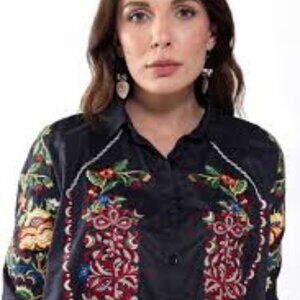 Khaadi embroidered blouse size M